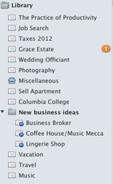 OmniFocus Project List